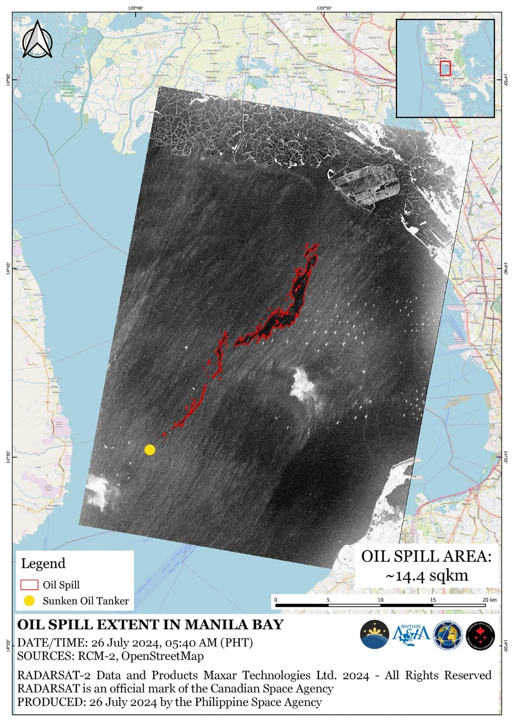 马尼拉湾事故漏油范围达14平方公里