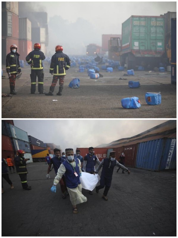 孟加拉国吉大港地区4日晚发生的集装箱堆场火灾已造成至少49人死亡
